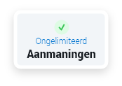 Ongelimiteerd aanmaningen 