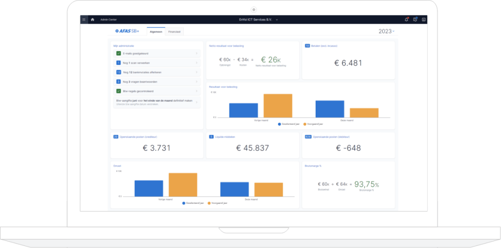 AFAS SB+ - altijd financieel inzicht