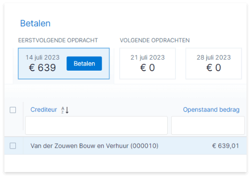 Betalingen